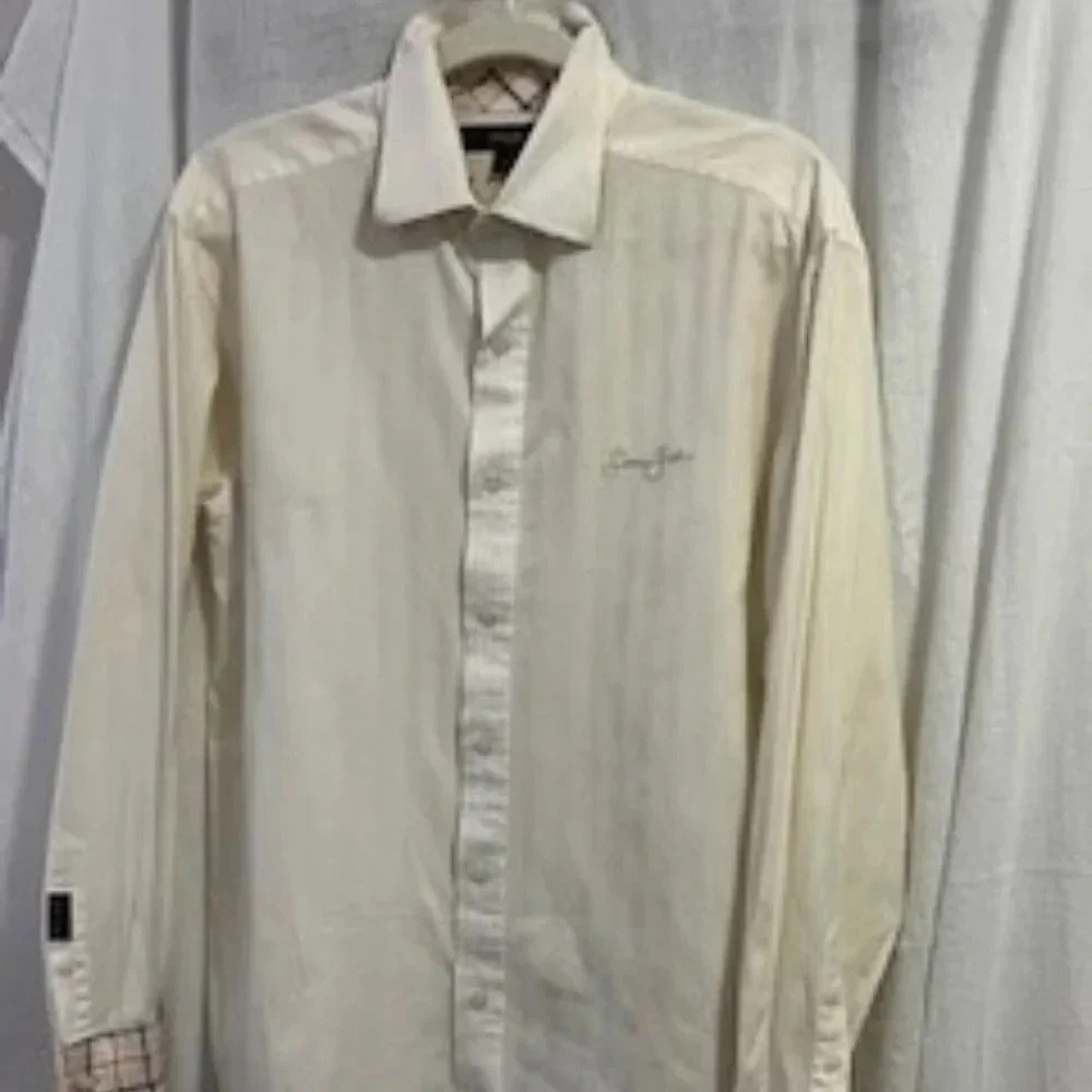 Men's Sean John Button down Dress shirt Size Large